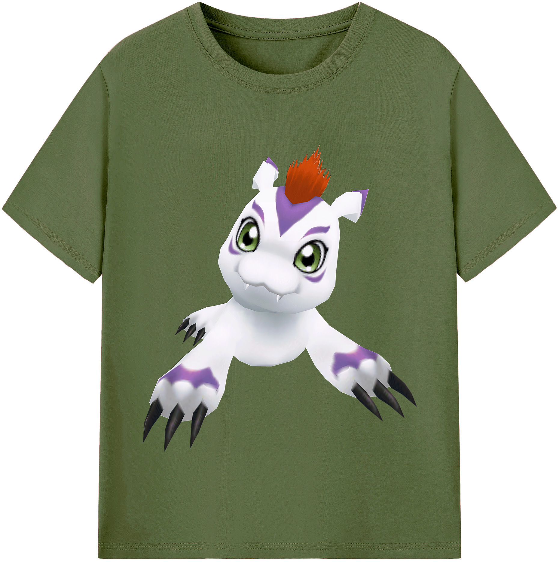 （画像用） Digimon デジタルモンスター/デジモン 綿100％半袖Tシャツ（フロントプリント）